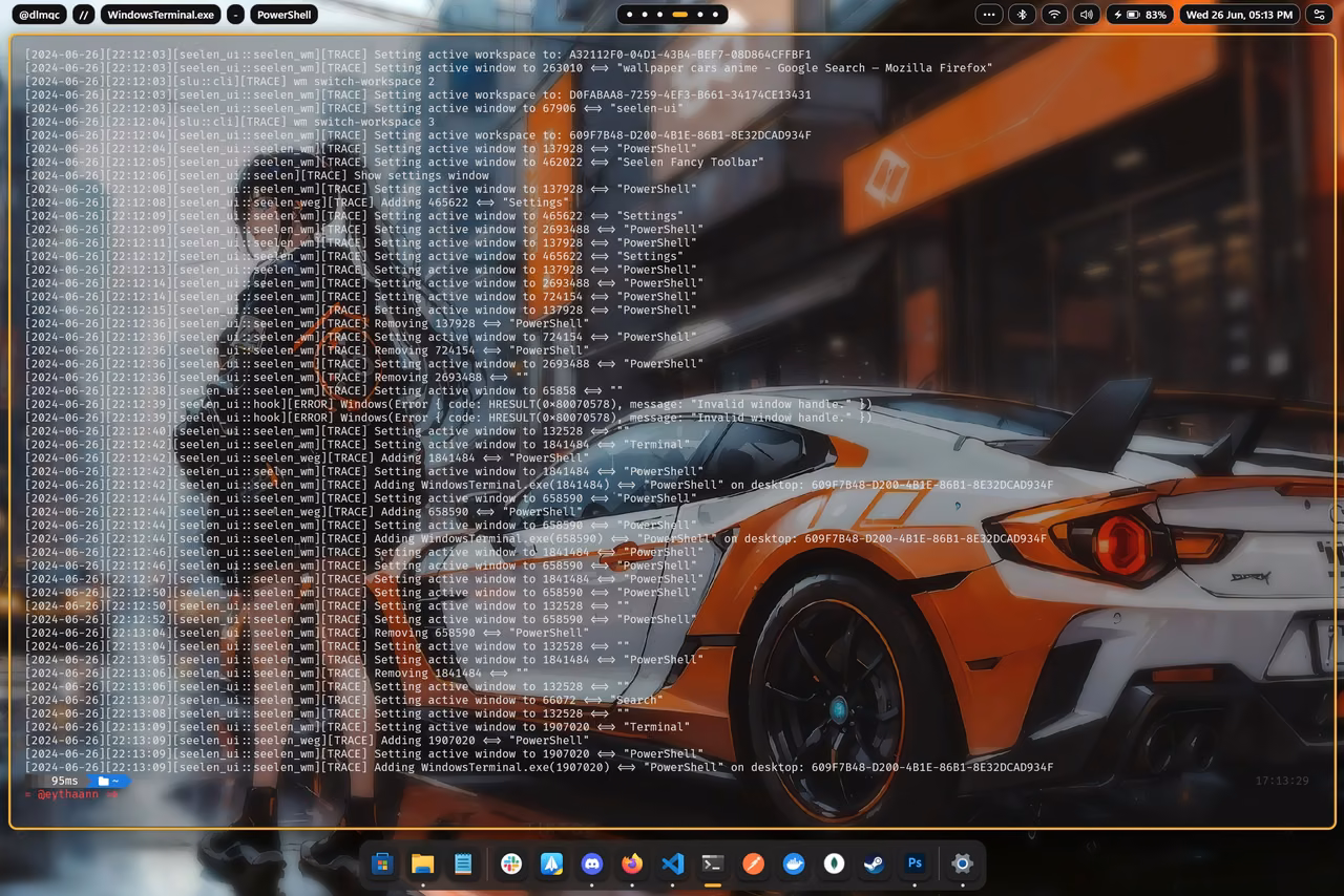 Seelen UI 设置面板与主题选项